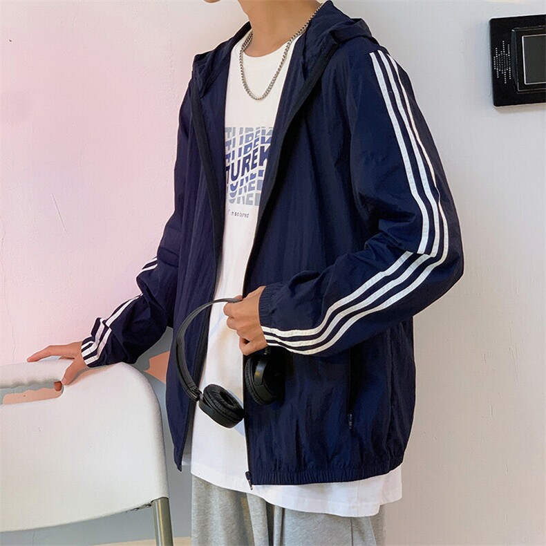 冰丝防晒衣男士夏季新款轻薄透气夹克外套皮肤防紫外线防晒服图片
