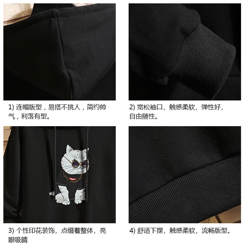 WY2044-P35加绒款-P40纯棉连帽卫衣男大码运动帽衫宽松薄砖墙,男装卫衣,电商A040A
