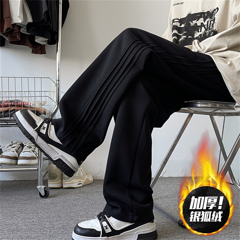 K106/P45加绒55高品质不起球超厚银狐绒休闲裤控78加绒88现货,男装卫衣,电商基地A050