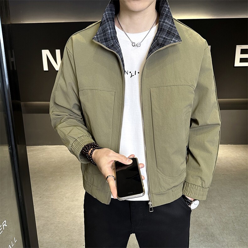 JK893-P802026年春季新款男装时尚夹克ins潮立领工装外套男，男装夹克，星座507A（原星座306B-2）