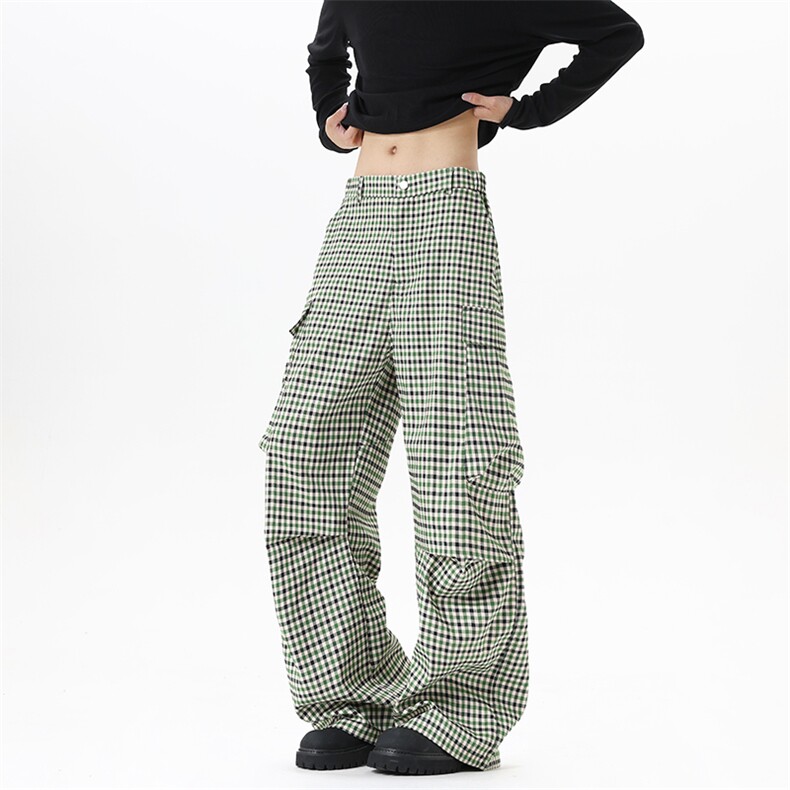 【现货】XZ1218(原611-3)BK9033100聚酯纤维复古格纹口袋工装裤，男装工装外套，星座1218（原611-3）