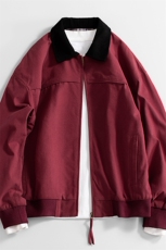 秋季大货拼色衬衫领纯棉宽松夹克男上衣外套DSA157B-J182-P75，男装夹克，电商A157B