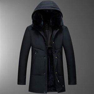 2020冬季中老年新款棉袄 8827/P140老人可脱帽子可脱毛领棉服男图片
