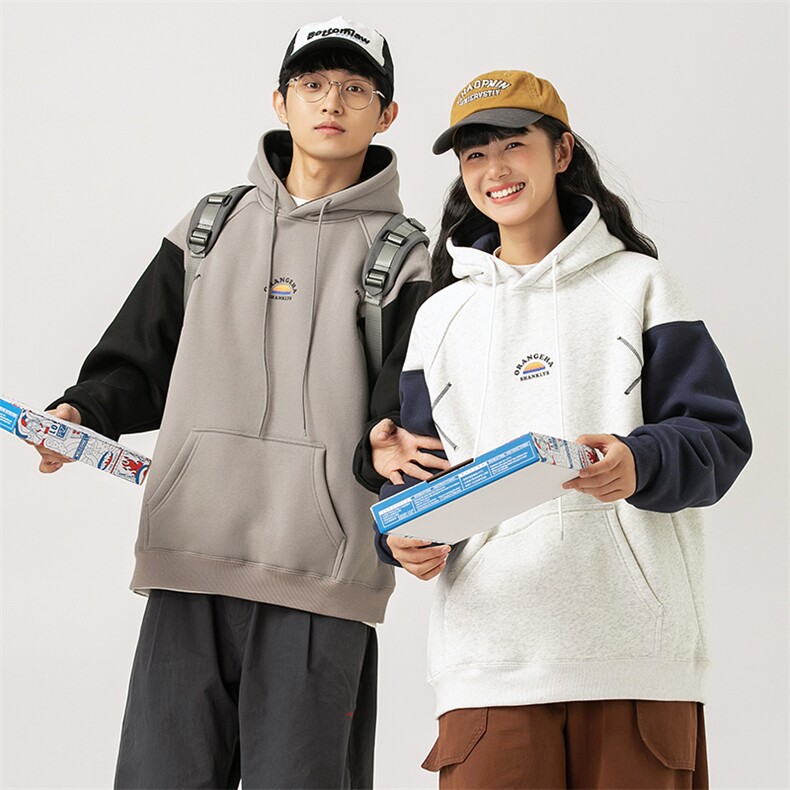 2026冬季新款男日系潮牌字母印花宽松加绒加厚连帽卫衣WY552-F98,男装卫衣,电商A101（原外27）