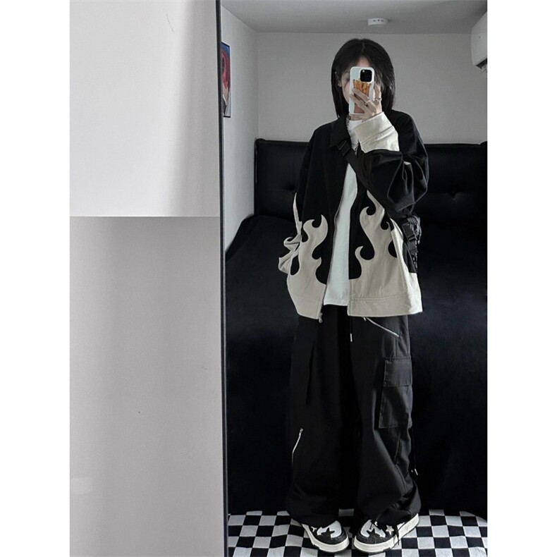 【有货】火焰灯芯绒外套男高级感美式休闲夹克JK7801CC-特P70,男装夹克,星座1007（原301D）