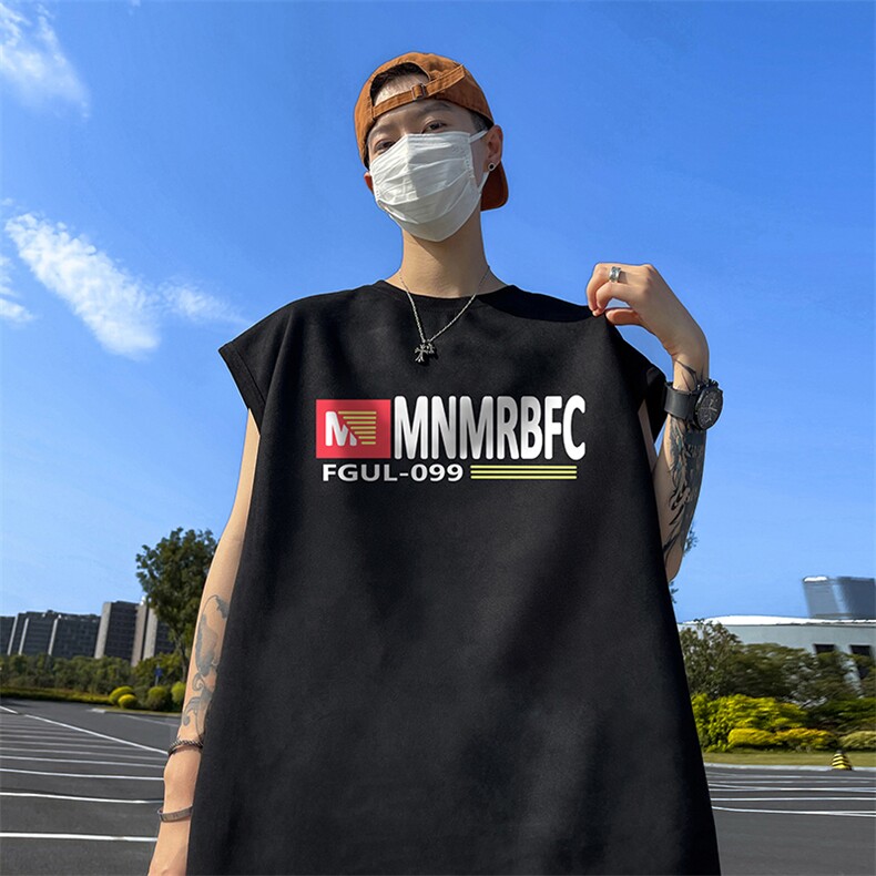 量大优供视频得物直播品230克夏季麂皮绒背心无袖T恤BJ509,男装背心/马甲,电商A486