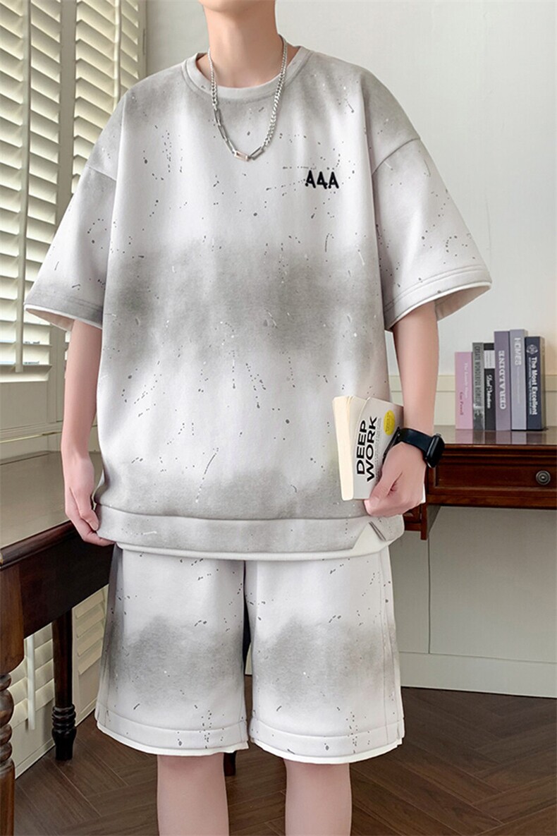 T08-P50控79新款现货夏季美式男士休闲运动套装,男装休闲套装,星座209-1