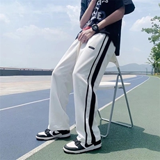 休闲裤男潮流宽松垂感拖地夏季薄款男裤美式高街运动裤K0103-P30，男装休闲裤，星座308B-1