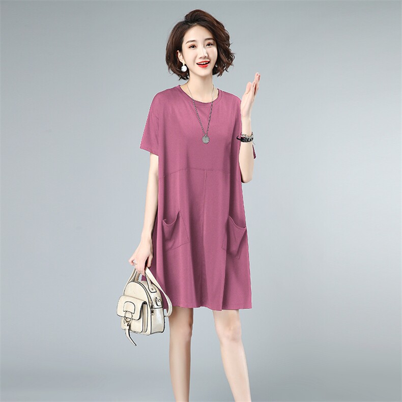 2024夏款新款拼接大码女装连衣裙232款,女装连衣裙,秋牧寒烟