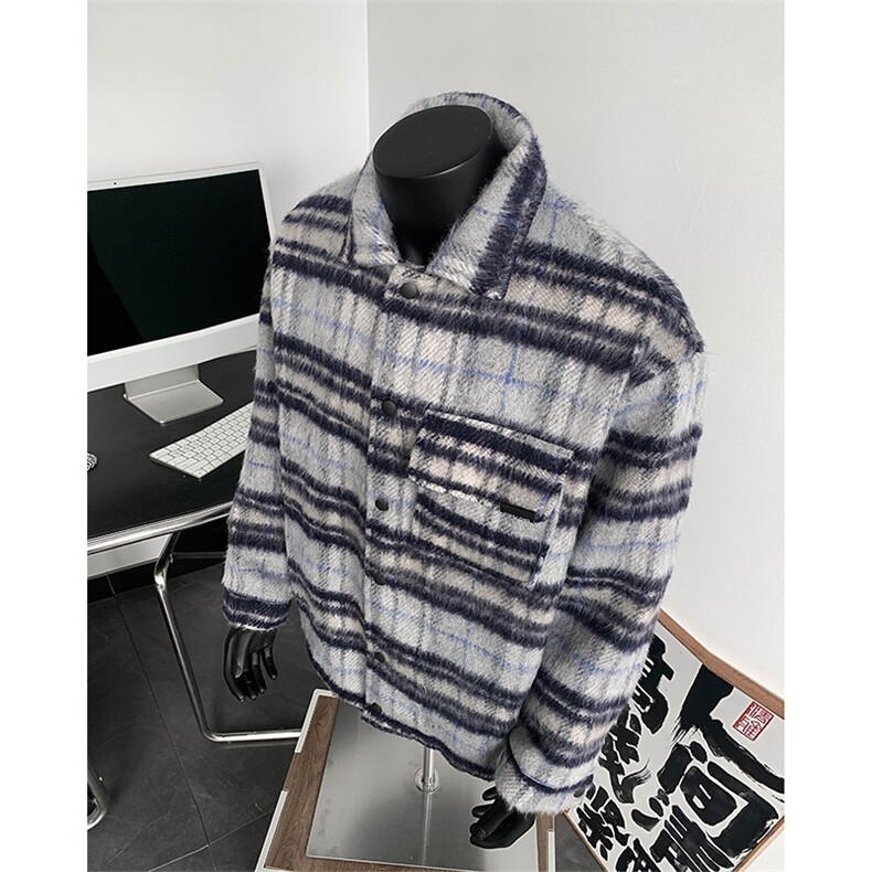 短款呢料呢子夹克冬季毛呢大衣XZ514-2-F008-常规P100加棉P125,男装夹克,星座514-2(原B239)