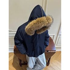 517A-8-Y95-P98毛领可拆卸牛角扣加棉高品质派克服情侣棉衣外套，男装棉衣，星座517A-8（原B282）