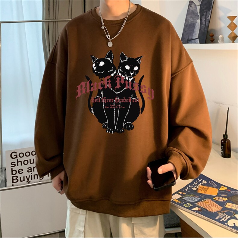 秋季新款320G华棉圆领卫衣面布棉WH510-P35控58,男装卫衣,电商B370