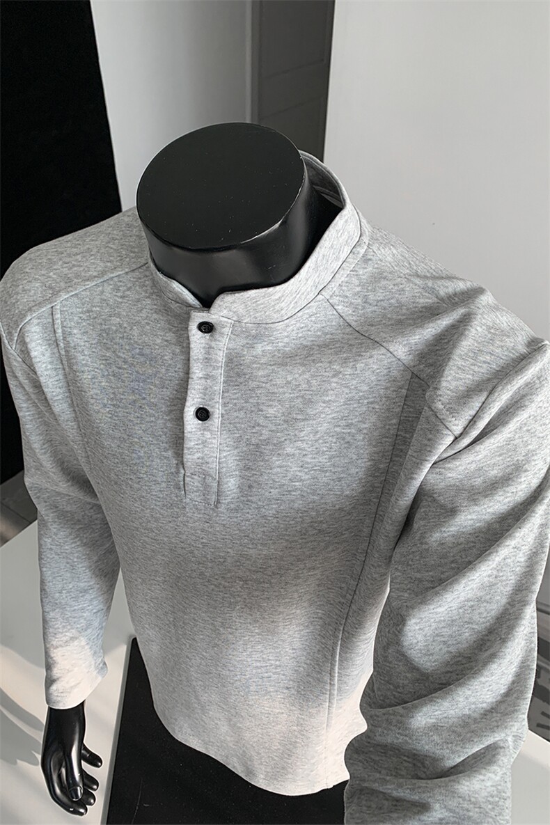 主推POLO衫卫衣秋季翻领卫衣cleanfit长袖T恤衫男装外套S440特28,男装Polo衫,电商A233-1
