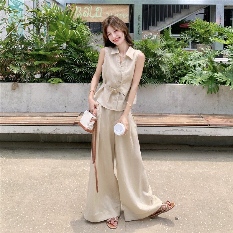 《现货好数据》26夏天丝亚麻老钱风套装女RF2B153-7018-P190-K308,女装套装/套裙,苗苗