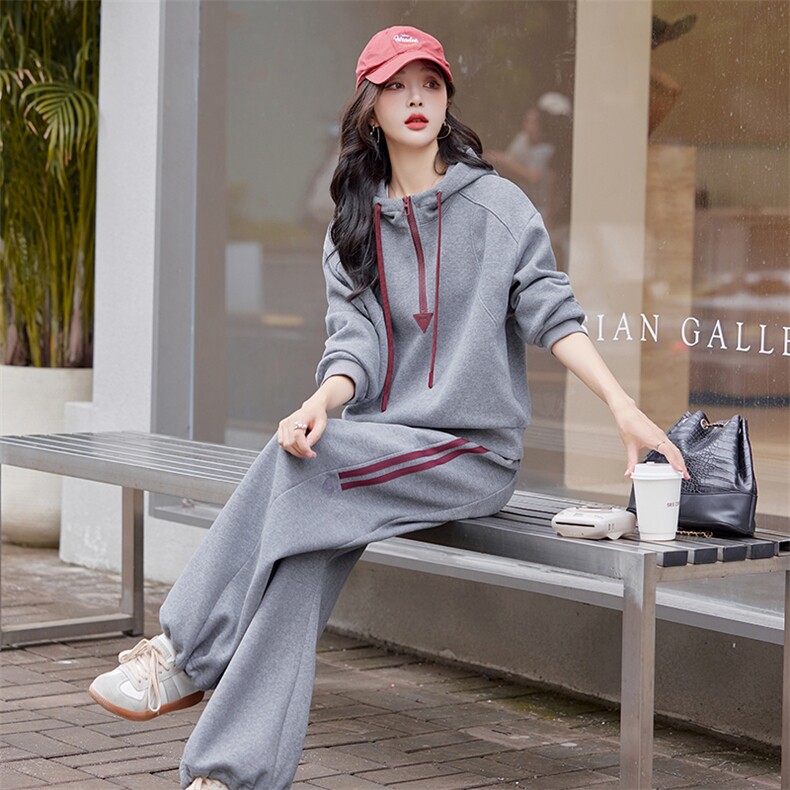 休闲运动女2025新款韩版时尚宽松显瘦气质连帽时尚卫衣,女装卫衣/绒衫,梦懿尔