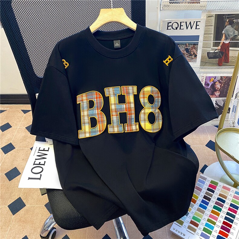 TT057-P45纯棉短袖t恤女夏2025新款潮流修身短款圆领上衣韩版,男装T恤,星座911-3