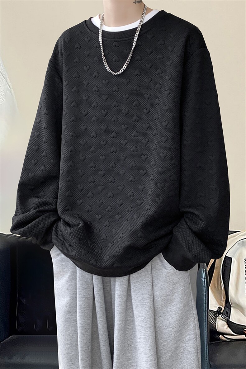 卫衣男秋季新款港风宽松提花套头上衣WY830-特P29,男装卫衣,星座214-3