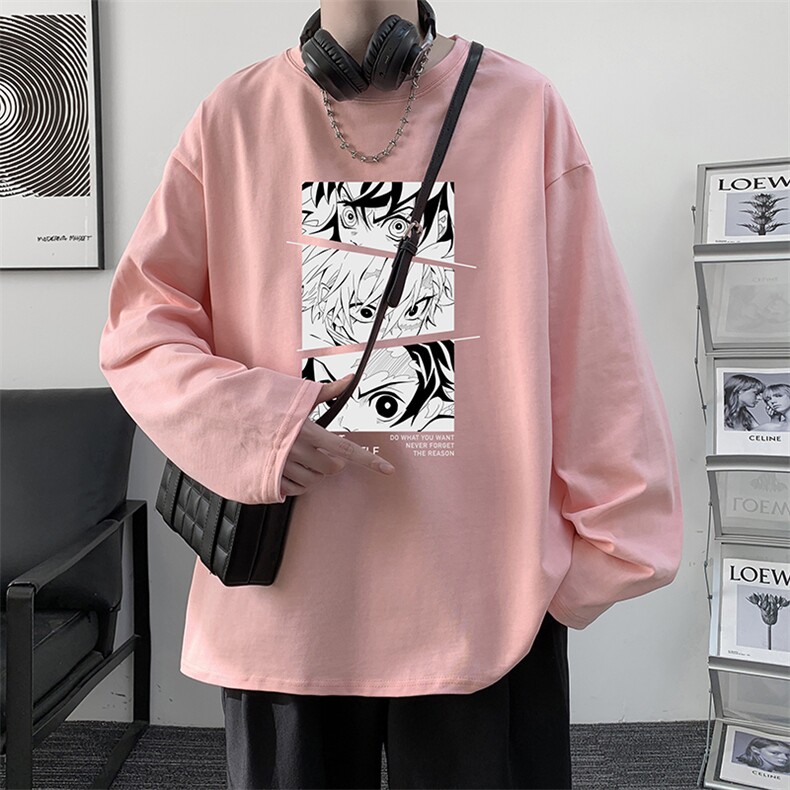 控48重磅230g纯棉长袖t恤男大码圆领卫衣打底衫TX3176-P28,男装T恤,电商A040