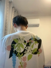 XZ809A/BBBT40/P20/控38重磅印花美式复古圆领T恤，男装T恤，星座809A(原222-1)