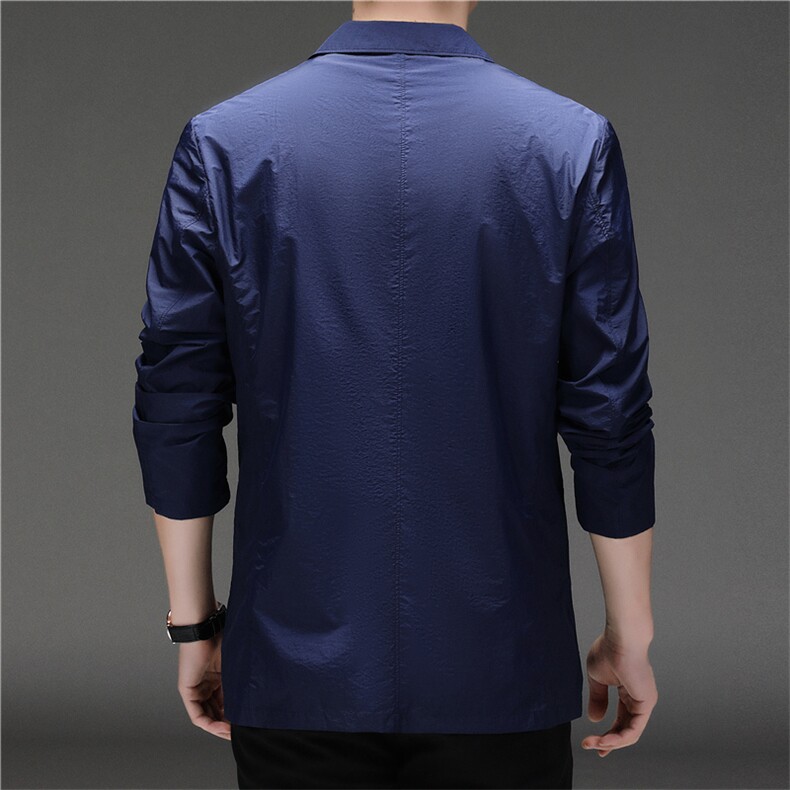 YY-A21088男式2023新款男式薄款防晒西服外套单西休闲小西装P120,男装西服,电商B360