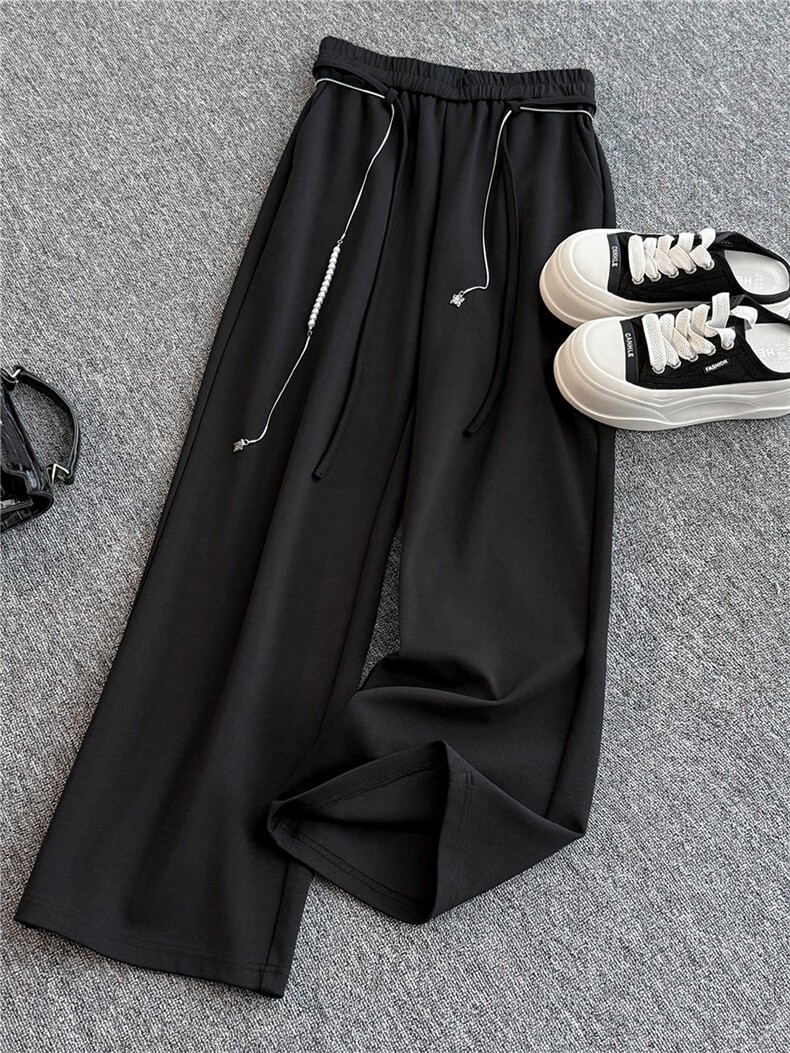 盐系轻熟时尚休闲运动时尚套装女秋假两件上衣宽松阔腿裤两件套潮,女装套装/套裙,江南