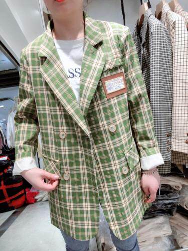 格子西装，女装西装，时代公主