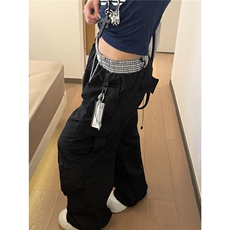 工装休闲裤男女韩版潮流多口袋帅气百搭2026夏季ins长裤K6547-P53，男装工装外套，星座412-3