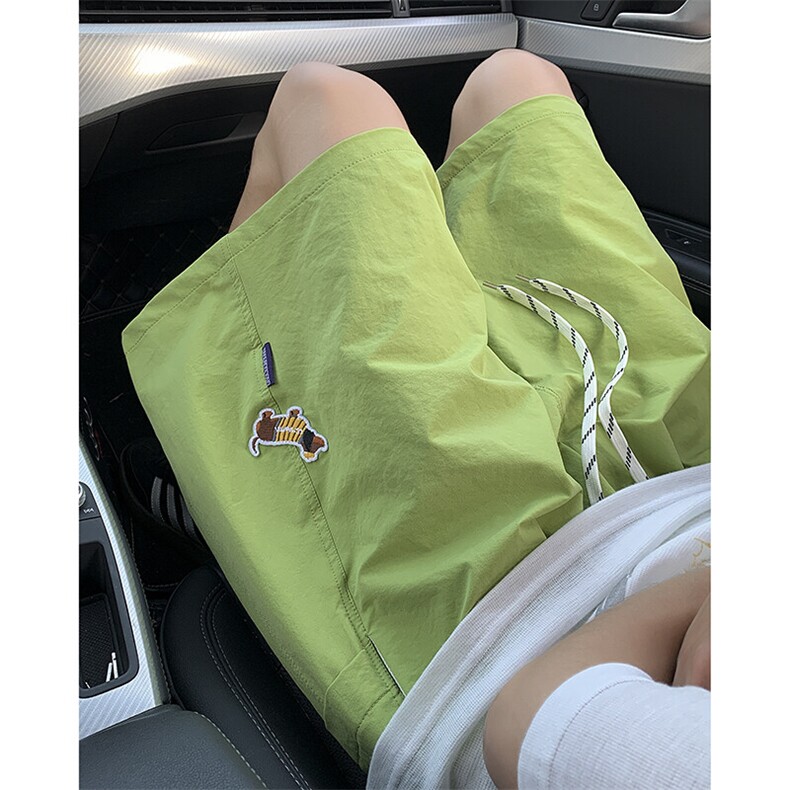 夏季新款腊肠狗拼接五分短裤车景XZ604-DK231-特P25控48,男装牛仔裤,星座604