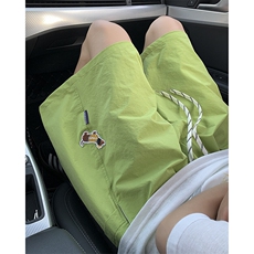 夏季新款腊肠狗拼接五分短裤车景XZ604-DK231-特P25控48，男装牛仔裤，星座604