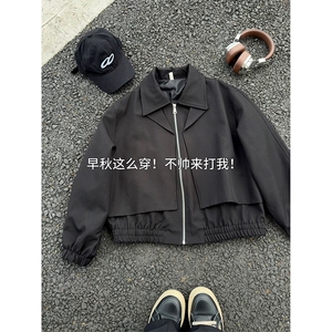 日系休闲风高街上衣外套巴黎街头时尚设计个性夹克HY826P75控118图片