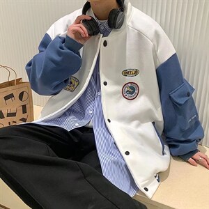 潮流夹克潮男春季棒球服J1027P63图片