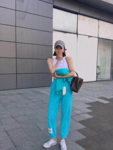 2021彩色卫裤SML，女装休闲裤，尚映