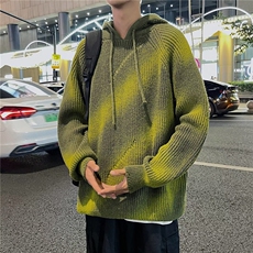 连帽毛衣男冬季韩系慵懒风复古日系加厚外套秋冬R3119P65，男装针织衫/毛衣，星座1116-2