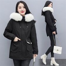 2020冬季新款时尚休闲舒适连帽棉衣，女装棉衣/棉服，涵亦佰惠