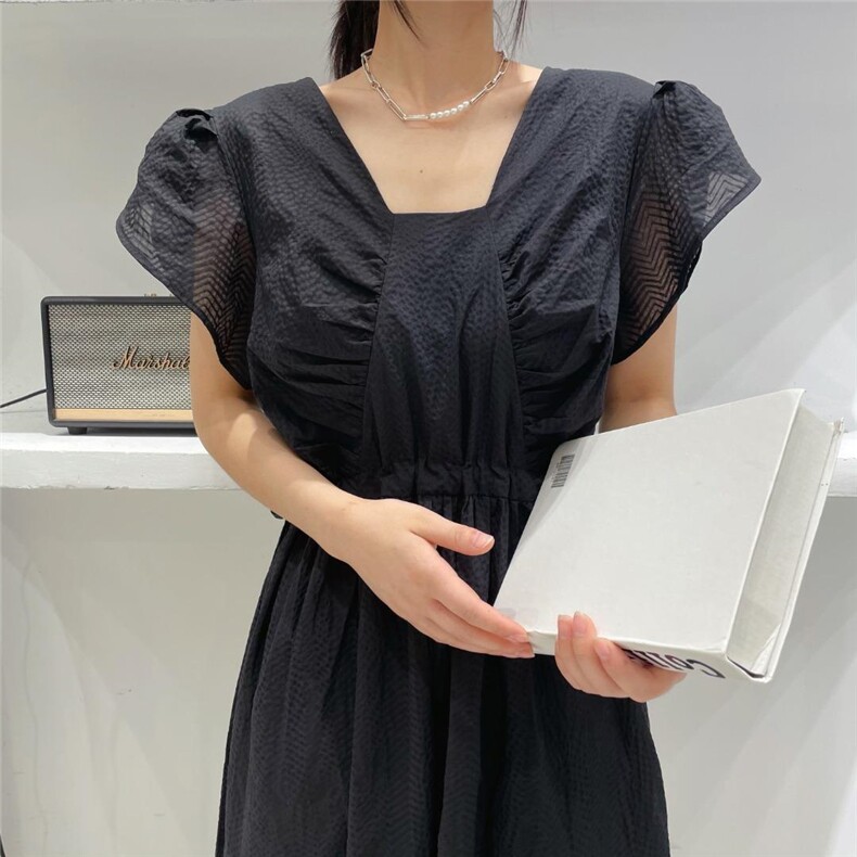 现货新款定制面料连衣裙，女装连衣裙，素名