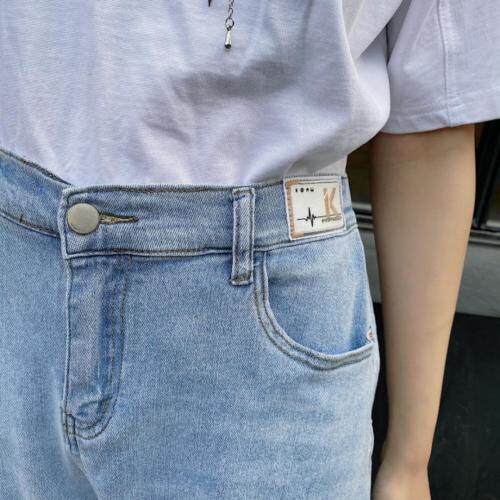 浅色破洞老爹裤，女装，可家 cutiesister