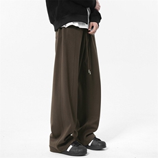 X416B-KL998-P55控88重磅加厚650克美式百搭休闲裤抽绳卫裤拖地，男装休闲裤，星座416B