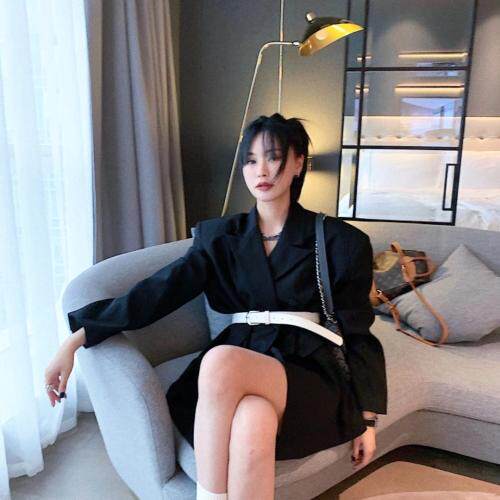 腰带西装，女装西装，last name