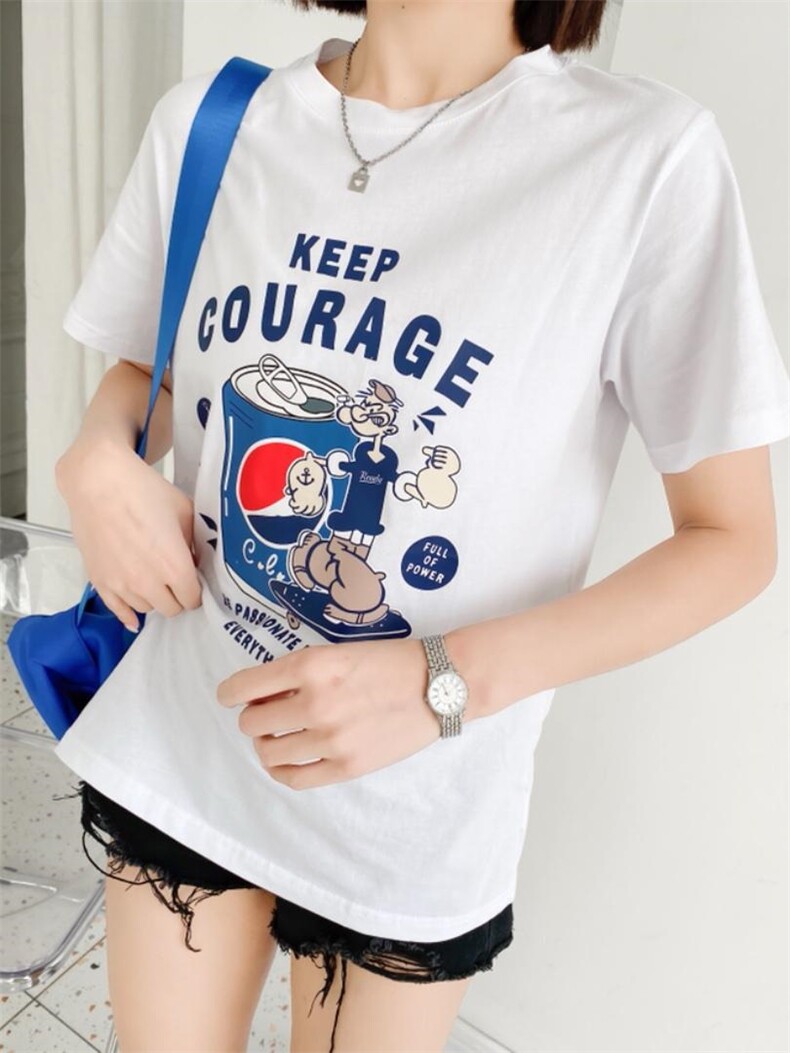 时尚休闲潮流T恤，女装T恤，泽妤