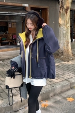 2026冬季撞色冲锋衣羽绒内胆7845-P255-K378，女装羽绒服，2C057