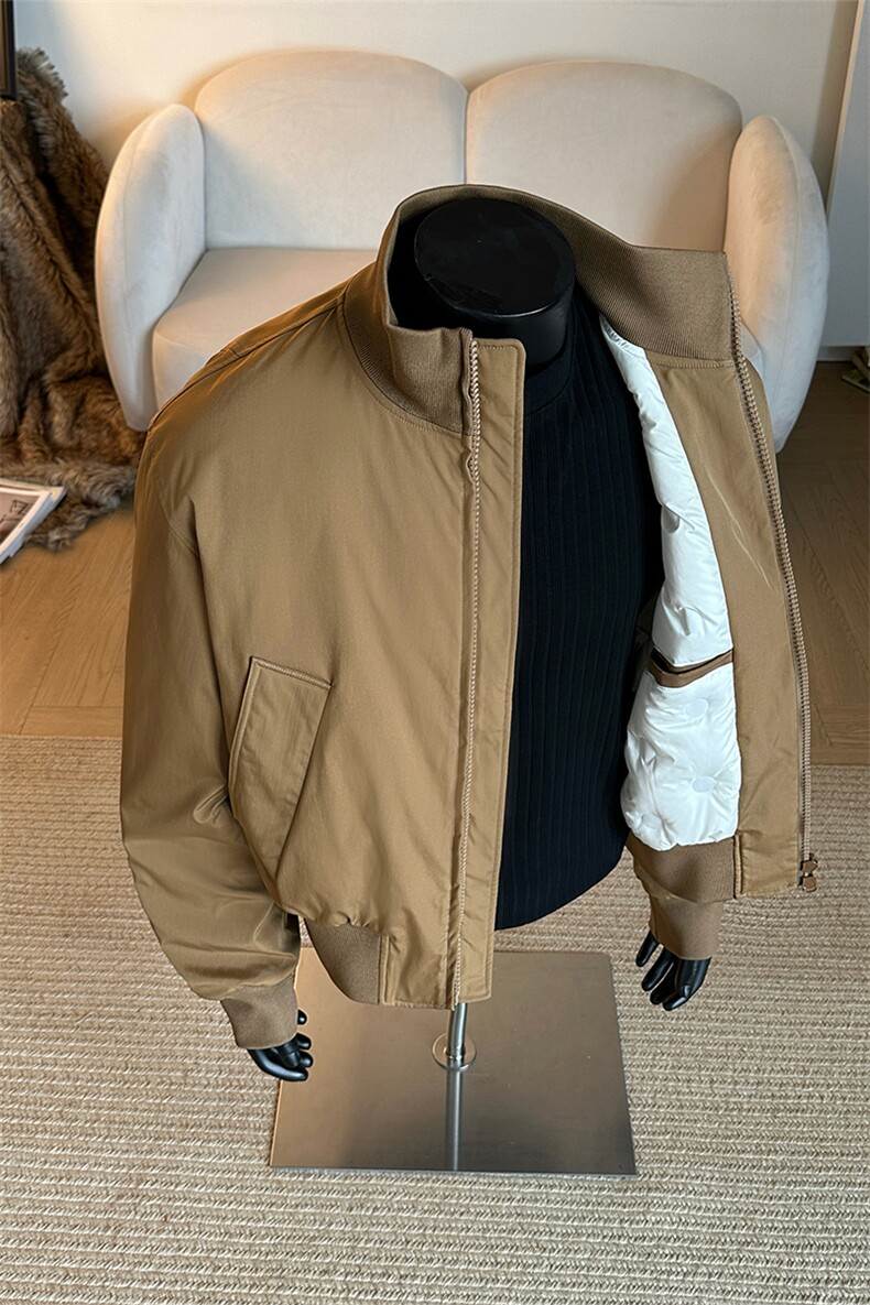 90白鸭绒外套冬季短款美式羽绒服飞行夹克男5D1143-TP109不,男装夹克,电商A102
