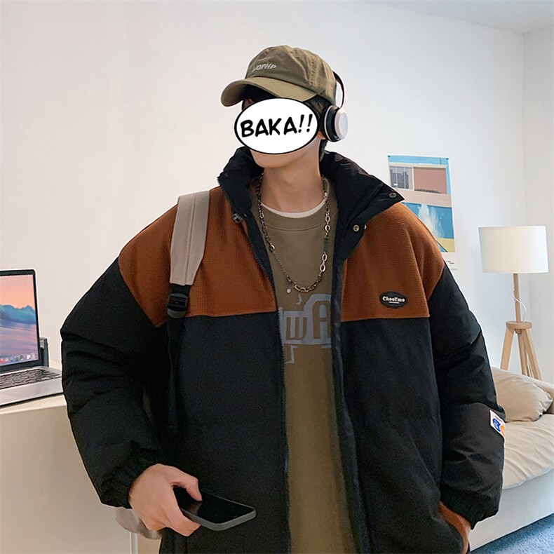 新款男百搭设计感港风棉衣M063-P90控148,男装棉衣,星座717