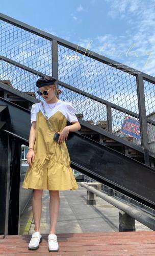 拼接连衣裙，女装连衣裙，DFC 大帆船