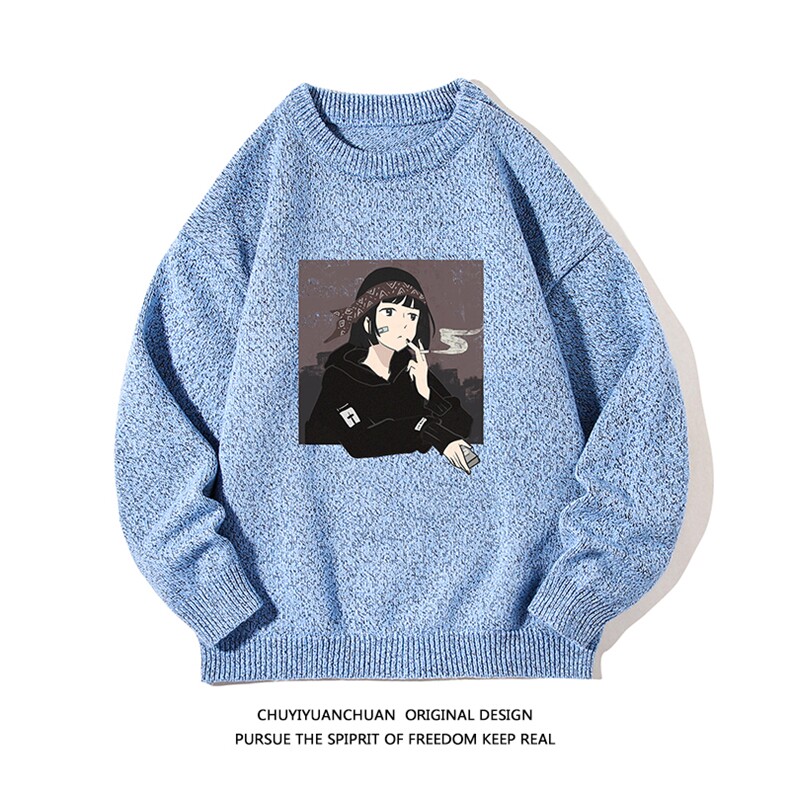 加厚加绒毛衣男大码毛线衣男针织衫M19122-P45加绒款-P65白底,男装针织衫/毛衣,电商A040A