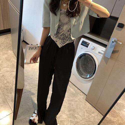 醋酸长裤，女装，XTZ style