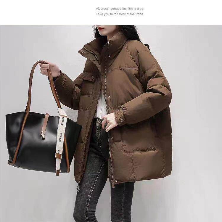 2024年冬季新款保暖90白鸭绒鸭鸭同款时髦羽绒服，女装羽绒服，牛米欧羽绒服工厂店