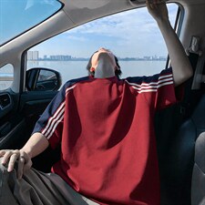 2026夏季新款拼接宽松270g华棉短袖T恤男DT6261特P25建议零售价68，男装T恤，电商A001