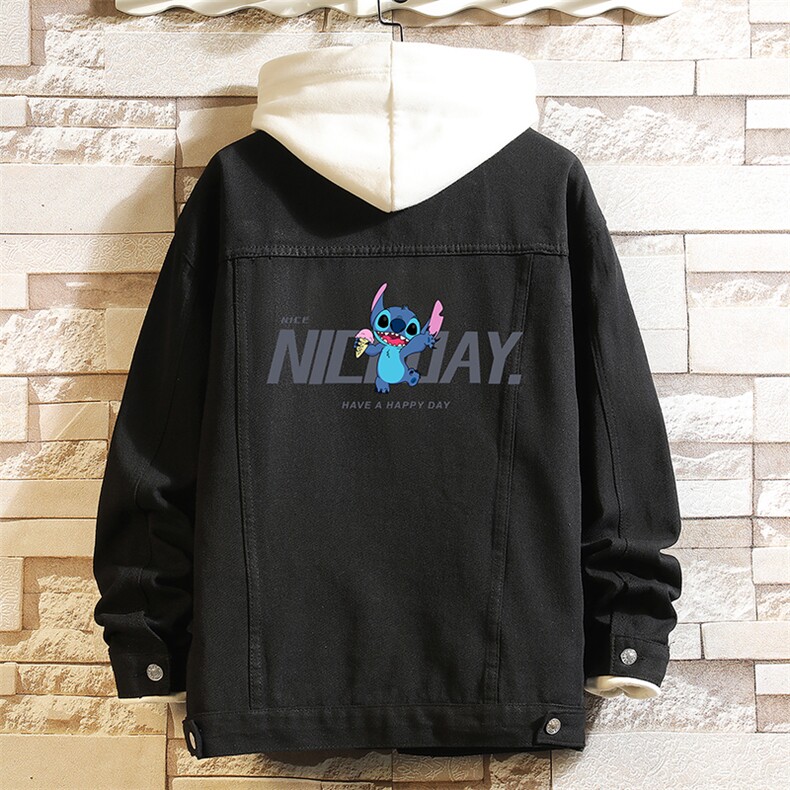 牛仔夹克男大码牛仔外套男茄克NJ77173-P60加绒款-P75,男装夹克,电商A040A