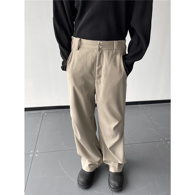 XZ612-K674-P55控78夏季薄款解构立体裁剪西裤冰丝休闲长裤3,男装西裤,星座612