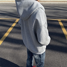 抖音得物高品质二开350克秋冬双头双拉链卫衣开衫外套W74，男装卫衣，电商A486